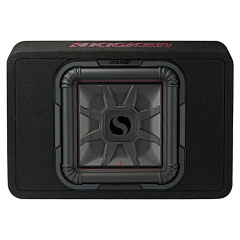 Kicker TL7T Series Compact 12" 600W RMS 2-Ohm Loaded Subwoofer Enclosure