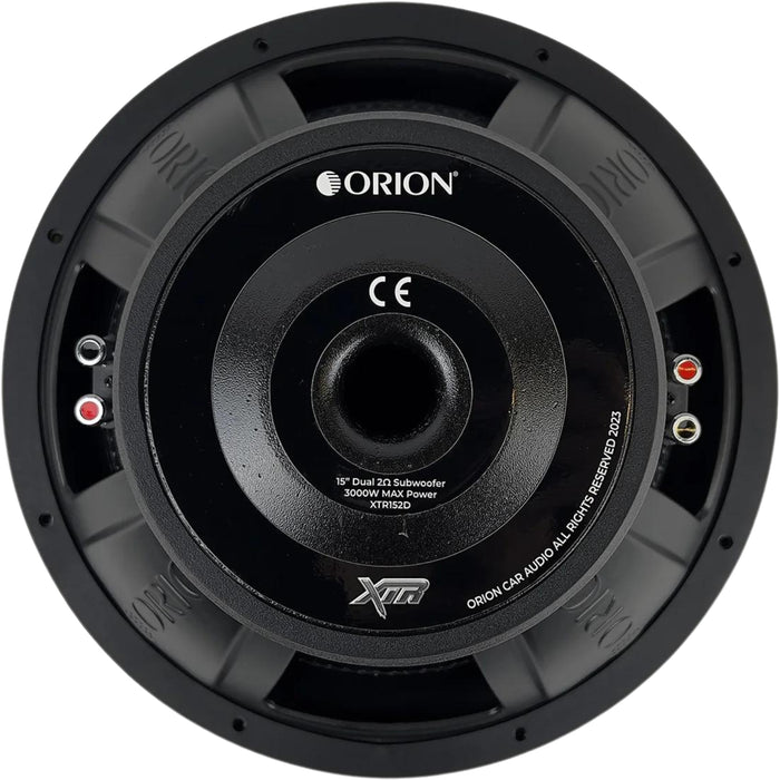 15" 750W RMS / 3000W Peak 4-Ohm 3" DVC Subwoofer ORION XTR Series / XTR154D