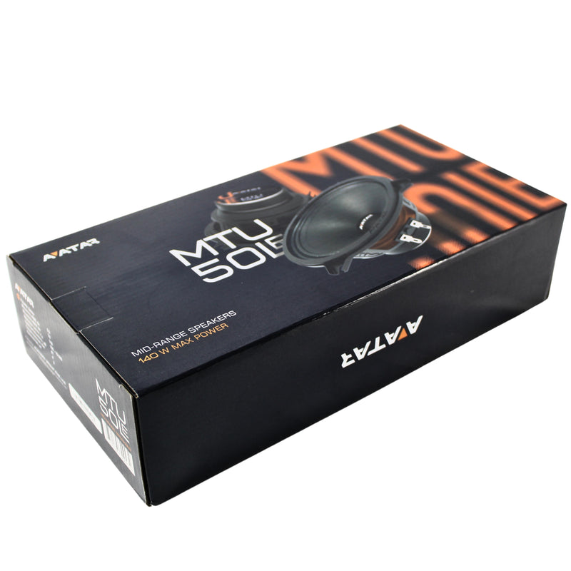 Avatar Car Audio 5.2" 4 Ohm 70W RMS Mid-Range Speakers Pair MTU-50LE
