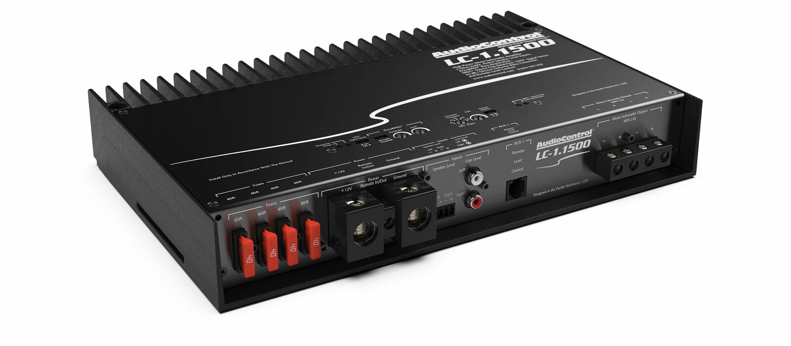 AudioControl Monoblock 1500 Watt Class D Subwoofer Amplifier w/ Accubass