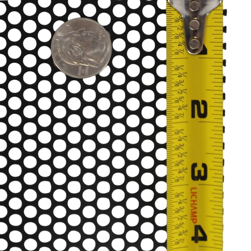 Audiopipe 2' x 3' x 1.22mm Black Metal Finish Full Mesh Grill Sheet 5/32 Holes