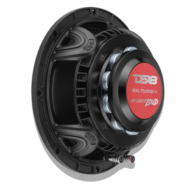 DS18 Pro 8" 375W RMS 4-Ohm Mid-Range Loudspeaker w/ Neo Rings & Aluminum Bullet