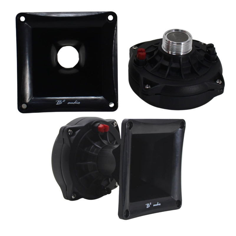 B2 Audio Compression Driver Pair RAGE 200W RMS 8-Ohm 2" VC Twist-On with Horns