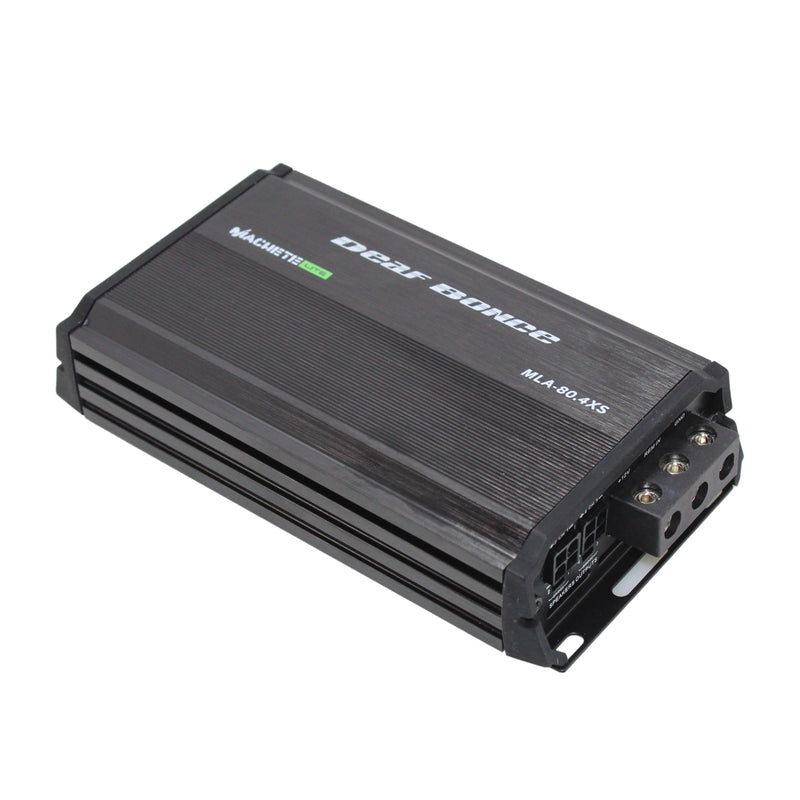 Deaf Bonce 80 Watts 4 ohm RMS 4-Channel Machete Class D Amplifier MLA-80.4 XS