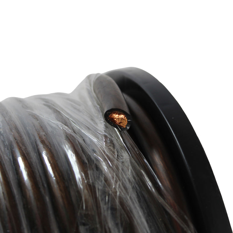 4 AWG Black PVC Jacketed 100% OFC American Bass Power Cable Lot Cut By The Foot