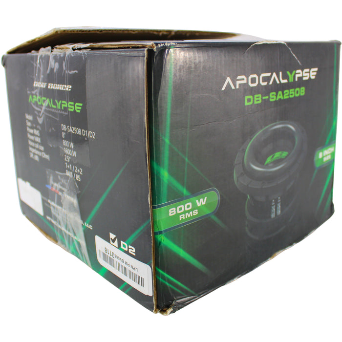 Deaf Bonce APOCALYPSE 8" 800W 2-Ohm DVC Bass Subwoofer / OPEN BOX