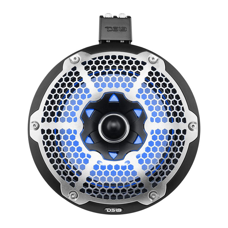 Pair of DS18 Hydro NXL-X10TPNEO/BK 10" 900W 4 Ohm RGB LED Marine Tower Speakers