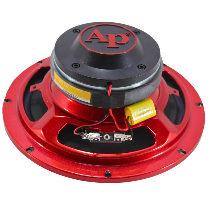 Audiopipe 8" 200W RMS 4 Ohm Red Eye Candy Compression Horn Midrange Coax Speaker