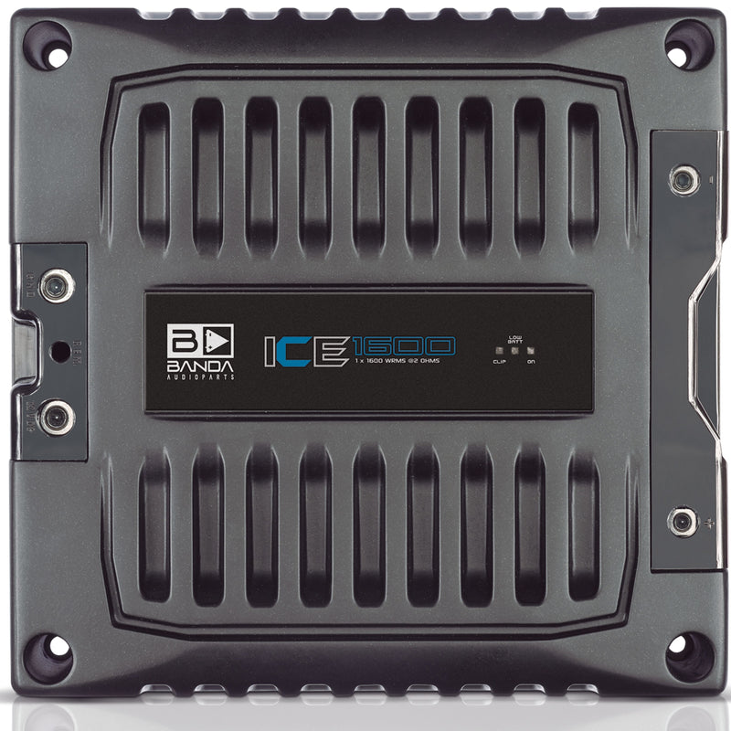 Banda ICE X Line Aluminum Brazilian 1600 Watt 2-Ohm Full Range Monoblock Amplifier