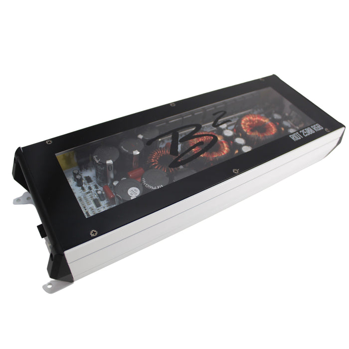 B2 Audio 2500W 1-Ohm Class D Monoblock Amplifier w/ RGB LED Lights RIOT Series