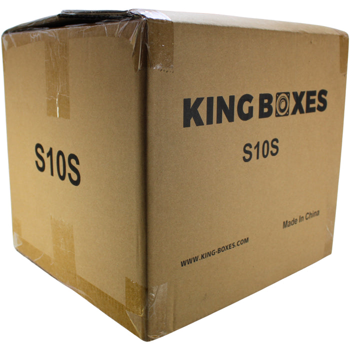 King Boxes 10" Single Sealed Carpeted Universal Subwoofer Box / S10S