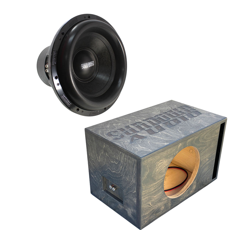 2500W RMS DVC 1 or 2-Ohm 15" X Series V3 Subwoofer w/Single 15" Birch Ported Box