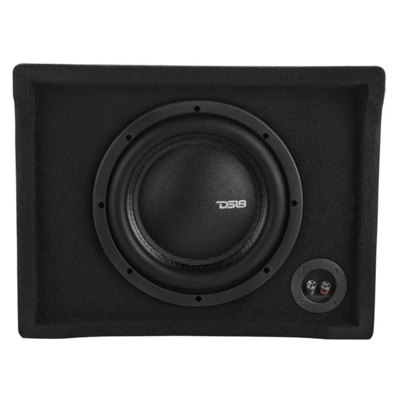 10" 600 Watt RMS 2-Ohm Under Seat Shallow Subwoofer Enclosure DS18 DFPU110iX