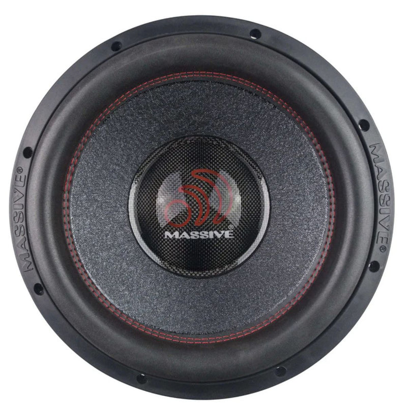 12" 1500 W RMS Dual 4-Ohm Voice Coil Car Audio Subwoofer Massive Audio