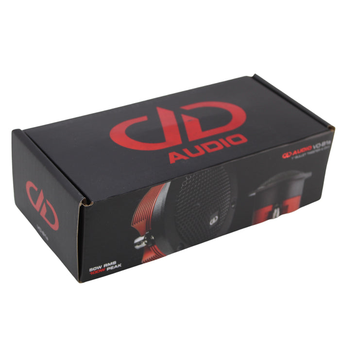 DD Audio 1" 100W Peak 4 Ohm Fixed Mount Voice Optimized Bullet Tweeter VO-B1A