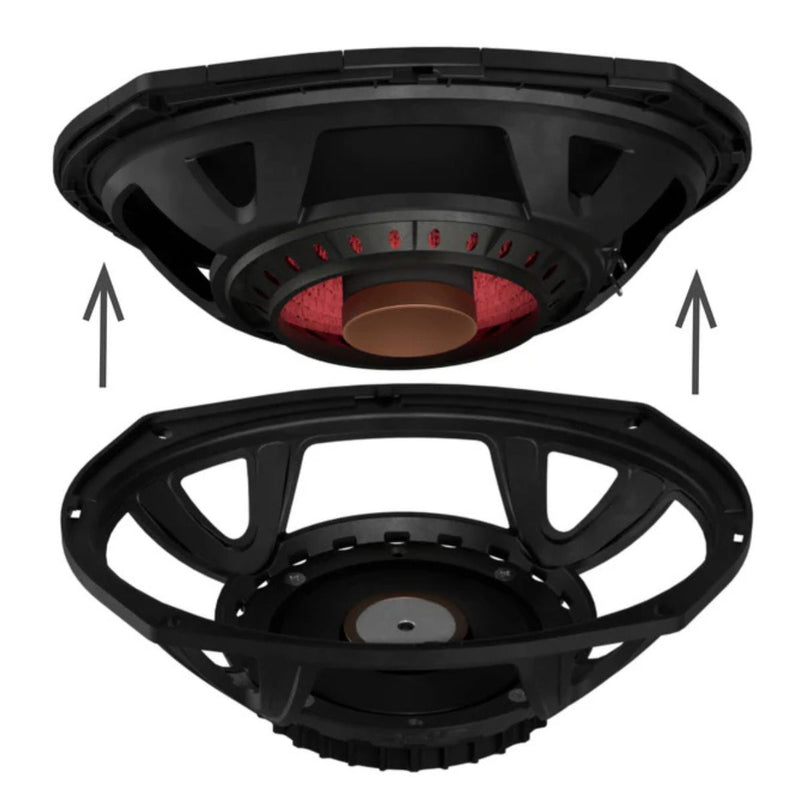 6x9" 350 W RMS 4 Ohm Mid-High Loudspeaker DS18 PROJECT360 Neo Rotating Recone