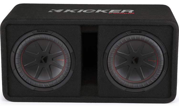 Kicker CompR Series 10" 800W RMS 2-Ohm Ported Subwoofer Enclosure - 48DCWR102