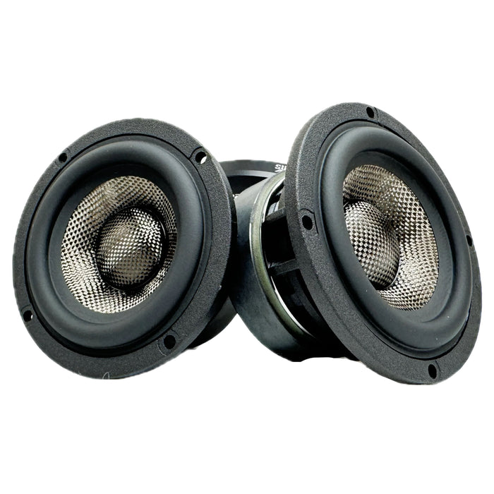 Pair of Sundown Audio 3" 4-Ohm 30W RMS Component Midrange Speakers SA Series V4