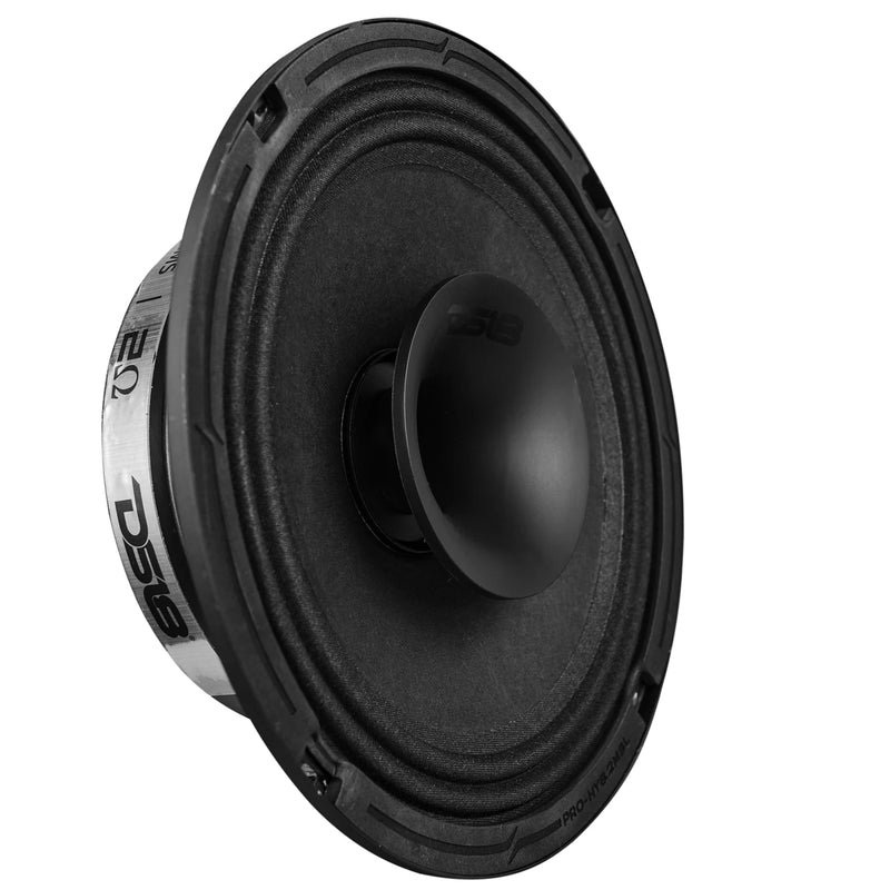 DS18 8" 2-Ohm 200W RMS Hybrid Slim Loudspeaker w/1" Compression Driver Horn