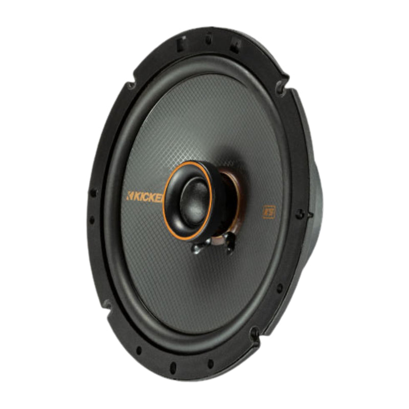 Kicker 6.75" 4-Ohm 200W Peak 2 Way Coaxial Thin Car Audio Loud Speakers KSC6704