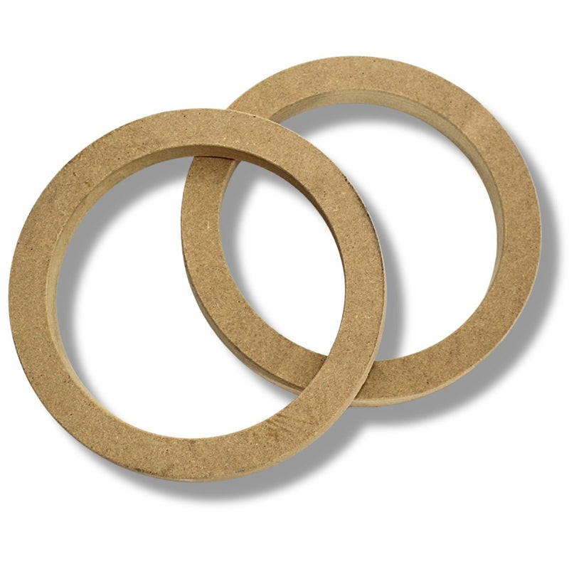 Install Bay 6" High Quality Wood MDF Speaker Spacer Rings Pair 3/4" Depth SR6