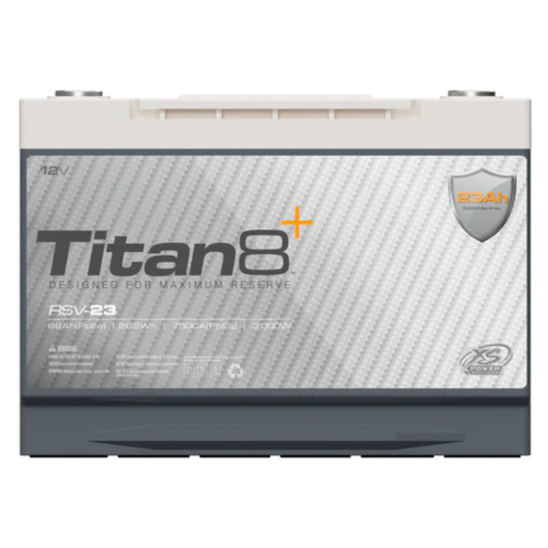 XS Power 23AH LTO 3000 Watt 12v Titan8 RSV23 Group 34 Battery