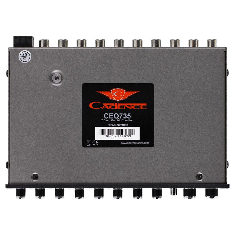 Cadence 7-Band Graphic Equalizer 12dB Boost, Subwoofer Control, 7V Output CEQ735