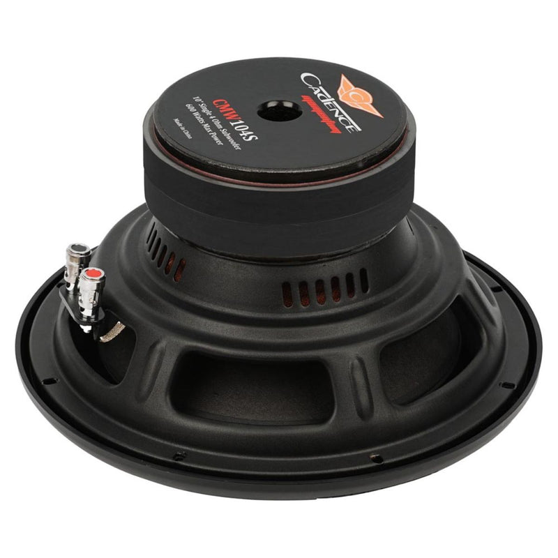 Cadence Pro Car Audio 10" 350 Watt RMS 4-Ohm Dual Voice Coil Subwoofer CMW104D