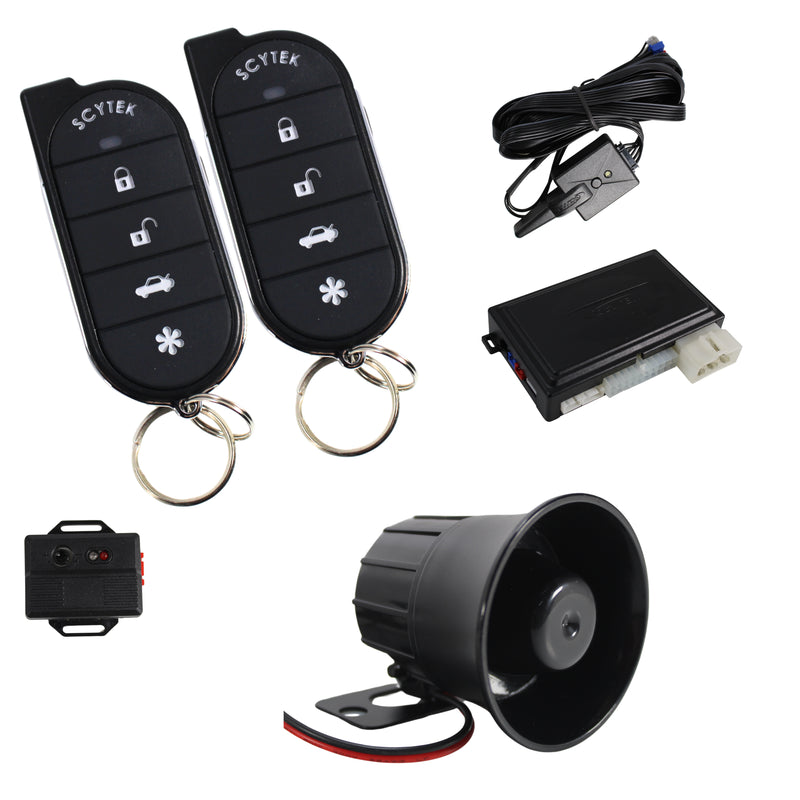A4 5 Button Remote Engine Start, Keyless Entry, Security System w/ 2 Remotes
