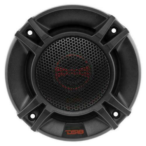 4" 40W RMS 4 Ohm 2-Way Coaxial Car Speakers with Dome Tweeter DS18 GEN-X4 Pair