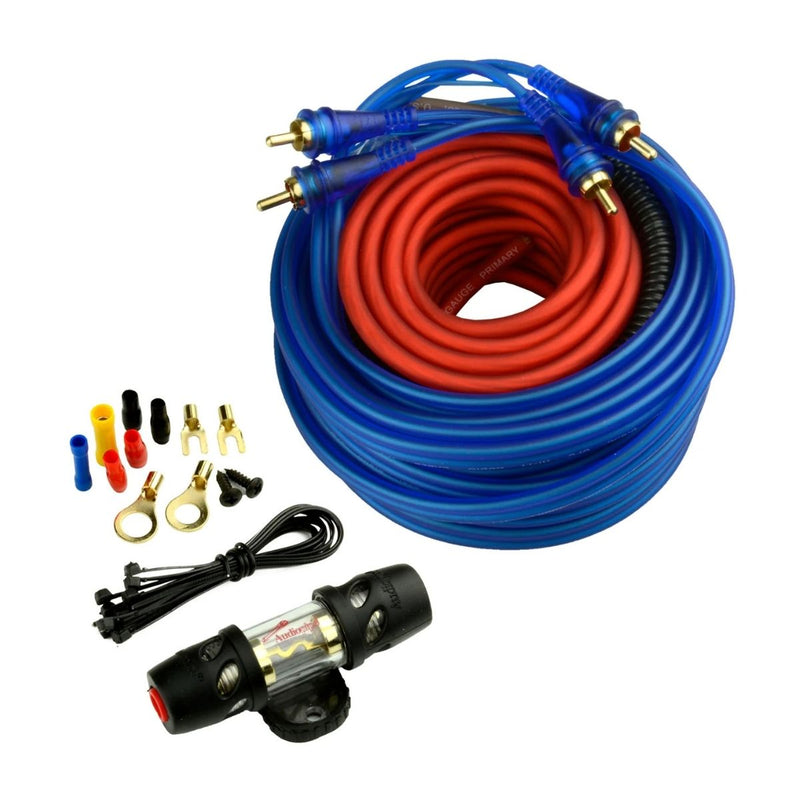 Audiopipe Bass Package Single 12" 500W RMS Subwoofer Sealed Enclosure w/ Amp + Amp Kit