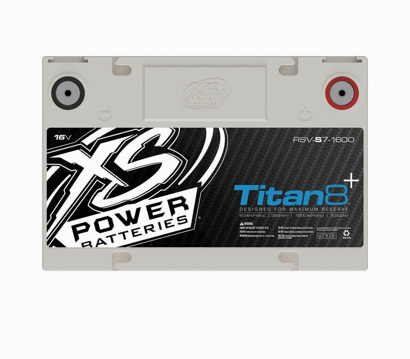 XS Power Titan 8 Series 3500 Watt 16V 1000 Max Amps Lithium Battery RSV-S7-1600