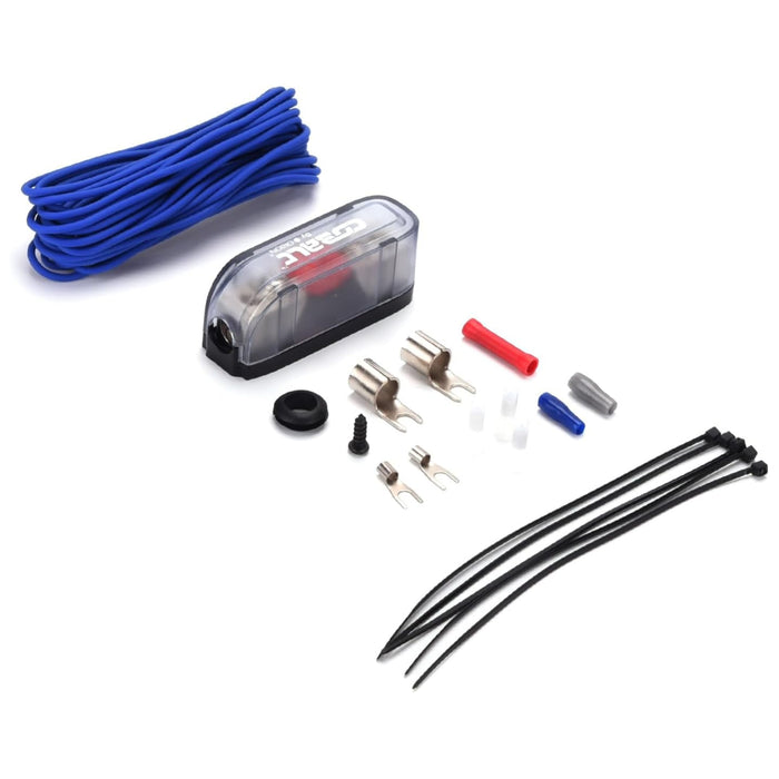 4 Gauge Blue CCA Soft Rubber Complete Amplifier Wire Kit Orion Cobalt Series