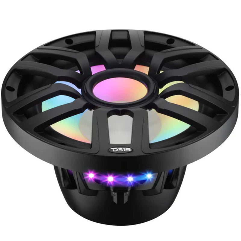 12" 600 Watt RMS 4 Ohm Neo Marine Subwoofer w/ LED DS18 NXL-iQSUB12 Black