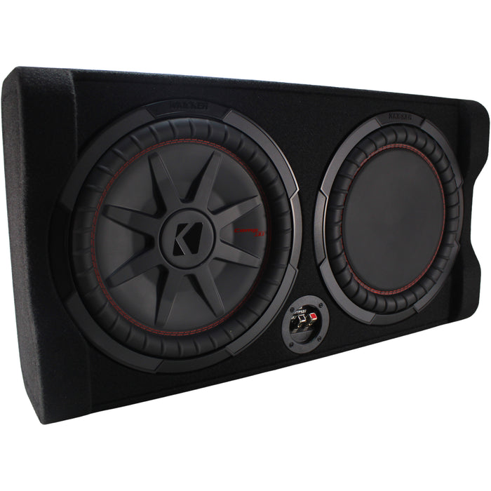 Kicker CompRT 12" 500W RMS 2-Ohm Subwoofer in Down Firing Enclosure / 48TRTP122