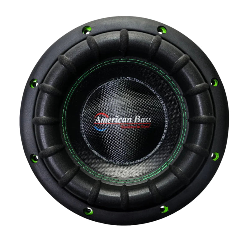American Bass Godzilla Green/Black 8" Dual 4 Ohm 1200W RMS Sub GODZILLA-8-D4