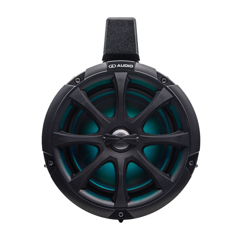 Pair of 6.5" 100w RMS 4-Ohm Marine RGB LED Tower Speakers DD Audio