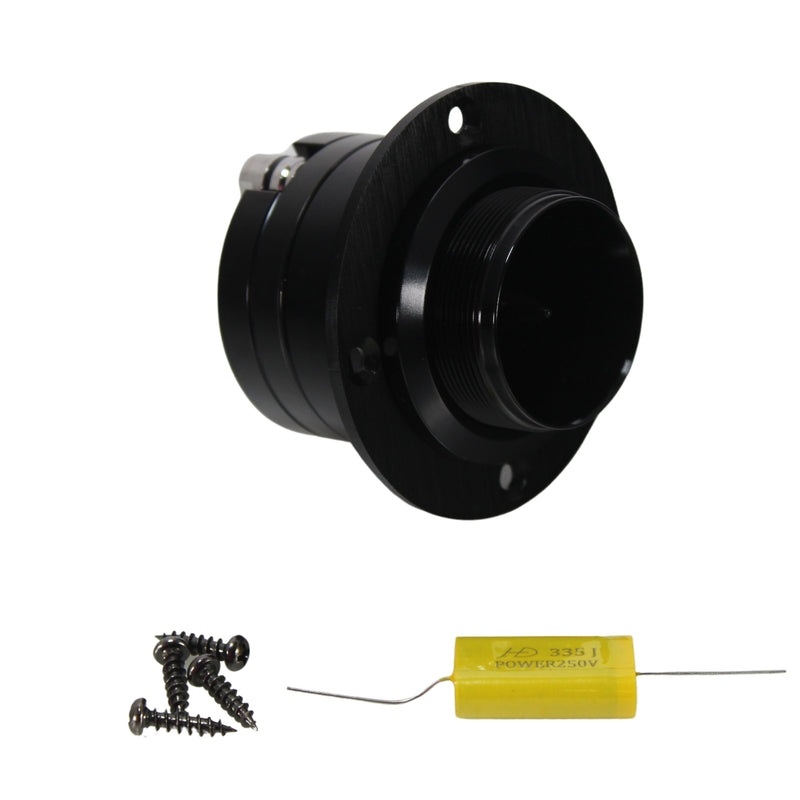 Galeforce T25 1.5" 4-Ohm 35W RMS Car Audio Super Bullet Tweeters – Pair (Black)