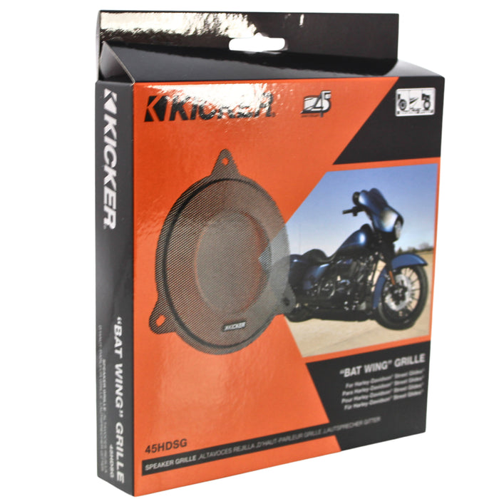 Kicker HDSG "Bat Wing" Steel Speaker Grilles 2014+ Harley Street Glide 45HDSG