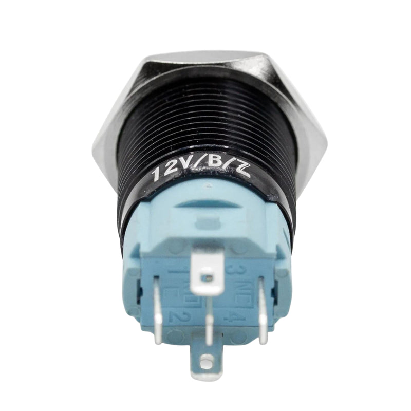 Sparked Innovations Universal Black Momentary Pushbutton Switch w/LED Light SPDT