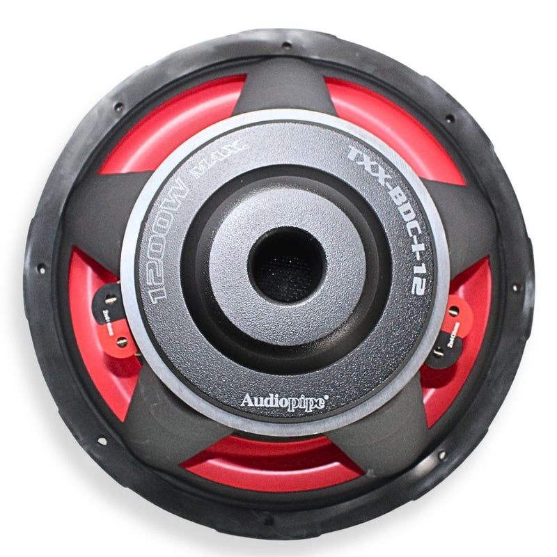 12" 600 Watt RMS Dual 4 Ohm Car Audio Subwoofer Audiopipe TXX-BDC-1-12