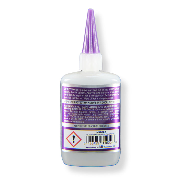 Insta-Cure Gap Filling Medium 2oz Glue Quick-Setting Adhesive Versatile Bonding