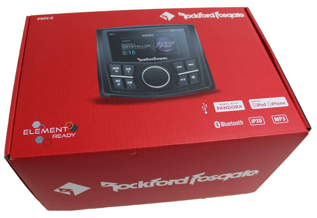 Rockford Fosgate Punch Marine Bluetooth Pandora iPhone 2.7" Media Receiver PMX-2