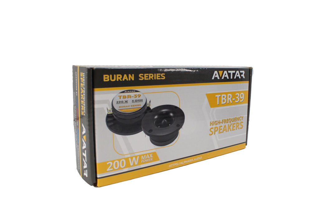 Avatar TBR-39 Black 1" VC 200 Watt 4 Ohm High Frequency Bullet Tweeter