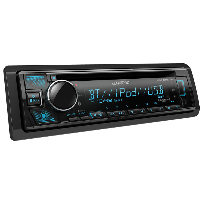 Kenwood Single DIN Bluetooth AM/FM CD USB Car Stereo Receiver KDC-BT378U