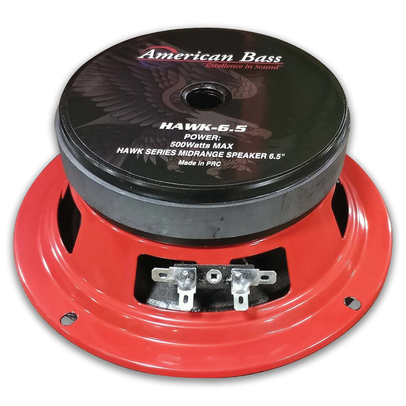 American Bass 6.5" 250 Watt RMS 4 Ohm Pro Car Audio  Midrange Speaker HAWK65