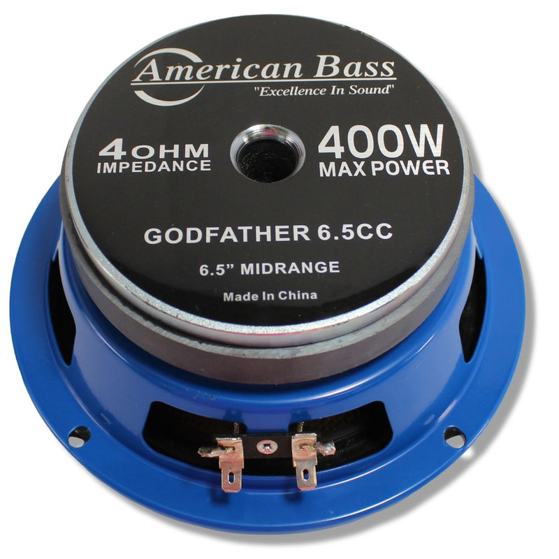 American Bass Godfather Upgrade 6.5CC Midrange Speakers + SQ-05T Bullet Tweeters