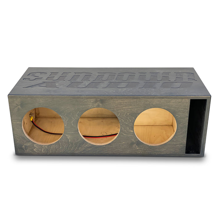 1000W RMS Dual 4 or 2-Ohm 8" X Series V3 Subwoofer w/ Triple 8" Birch Ported Box