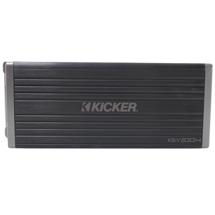 Kicker 4Ch Full-Range Smart Amplifier 200W Max Power Auto-EQ Start/Stop Capable