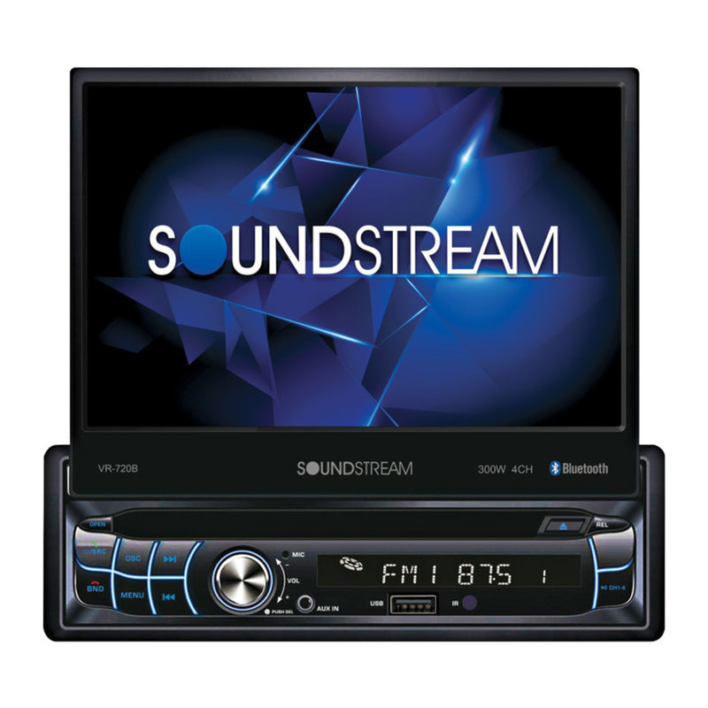 Flip-Up 7" DVD/CD Car Stereo with Bluetooth Streaming Soundstream VR-720B